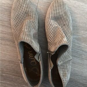 Men's Gray Suede Slip-On Shoes